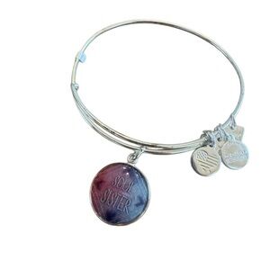 Alex and Ani Silver Soul Sister Charm Bracelet